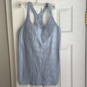 Lululemon Athletica Sky Blue Ribbed Tank Top